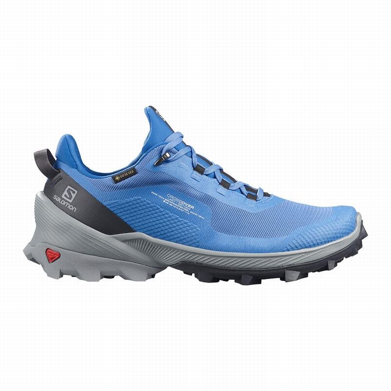 Zapatillas Trekking Salomon Mujer Azules - Salomon Argentina CROSS OVER GORE-TEX ,829516-TVO